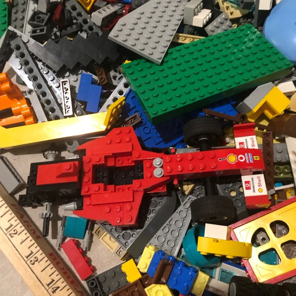 Random Miscellaneous LEGO Parts in Plastic Bin. NO Mini Figs. Please Read